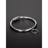 Triune Collar with Combination Lock: Edelstahl-Halsfessel (L)