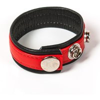 Black Label 3 Snap Leather Cock Ring: Penis- und Hodenriemen