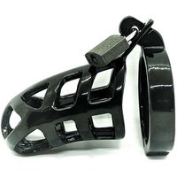 Black Label Stainless Steel Black Chastity Brutus: Edelstahl-Peniskäfig