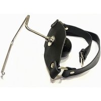 Black Label The Holder Ball Gag: Leder-Knebel mit Silikon-Ballknebel