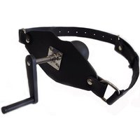 Black Label The Killer Ball Gag: Leder-Knebel mit Silikon-Ballknebel