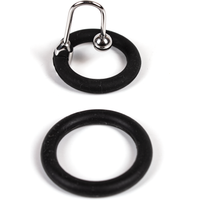 Black Label Cum Stopper: Spermastopper mit 2 Silikonringen (25mm