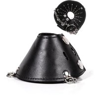 Black Label Spiked Parachute Ball Stretcher: Leder-Hodenstretcher
