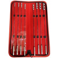 Black Label Bumpy Rosebud Urethral Sounds Set: Edelstahl-Dilatoren-Set