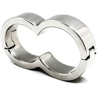 Black Label Super 8 Cockring: Edelstahl-Penis-/Hodenring