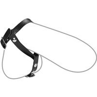 Leder-Penis-/Hodenriemen mit Hodenteiler + Schnalle