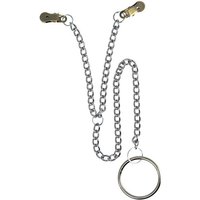 Nippelklemmen mit Penisring und Kette