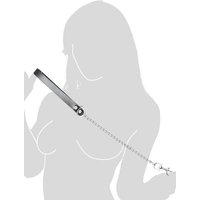 Leder-Führleine mit Metallkette