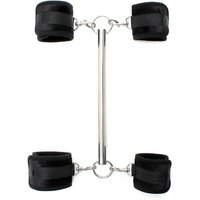 Softbondage Spreizstange mit abnehmbaren Hand- und Fußfesseln