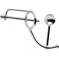 Black Label Sliding: Edelstahl-Analplug mit Pissplug