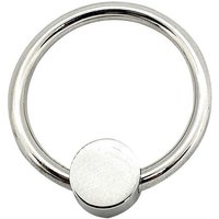 Black Label Penis Head Glans Ring With Pressure Point: Edelstahl-Eichelring (32mm)