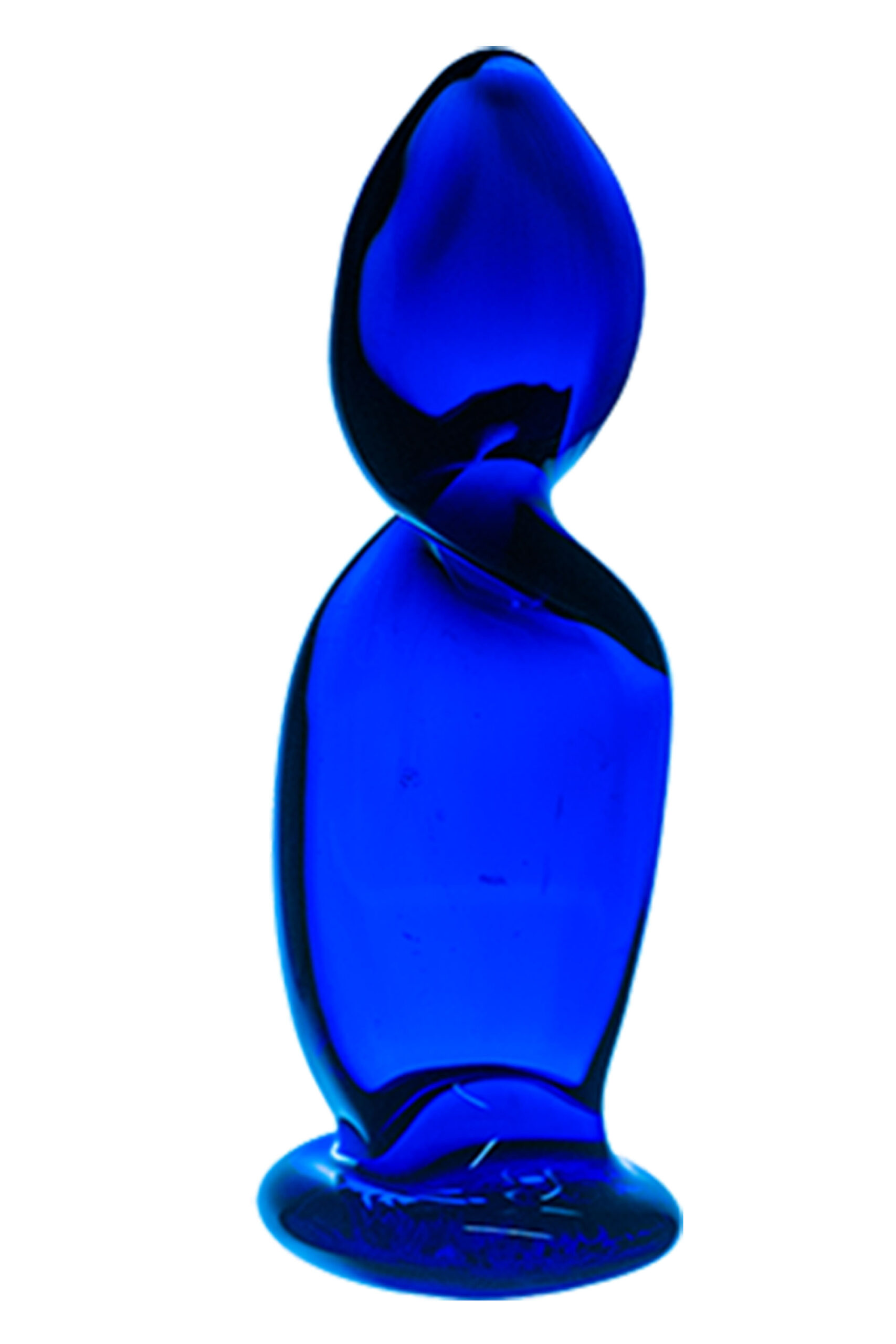 Glasdildo Glas Plug Blauer Korkenzieher 1 Glasdildo Glas Plug Blauer Korkenzieher