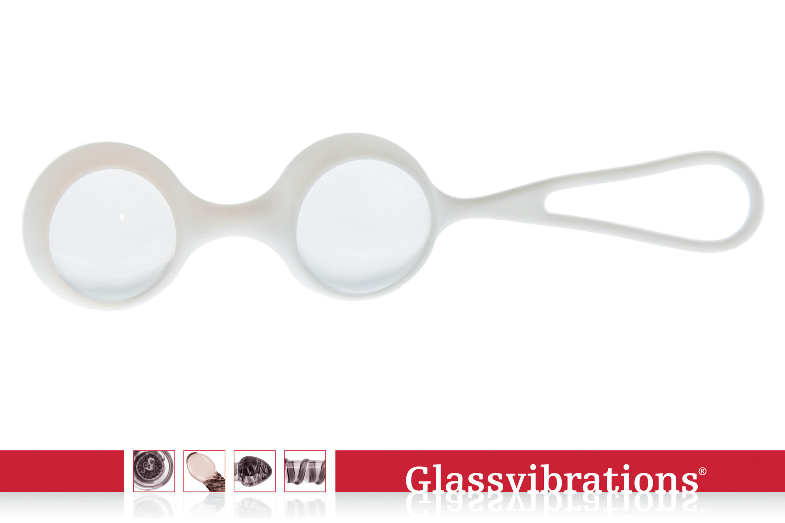 Liebeskugeln Intensiv klar/weiß 1 Liebeskugeln Intensiv klar/weiß