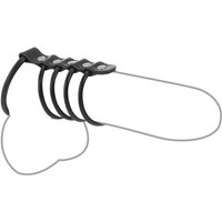 Gummi-Penisringe mit Lederband