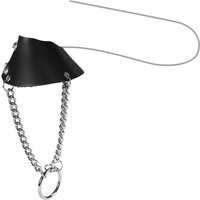 Leder-Hodenmanschette mit Ketten