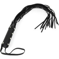 Lederpeitsche mit 19 Riemen