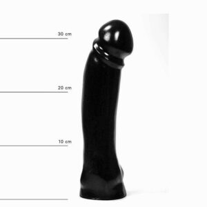 All Black Bullet Dildo 33 x 7 cm