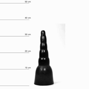 All Black Lutger Dildo, 34 x 11 cm