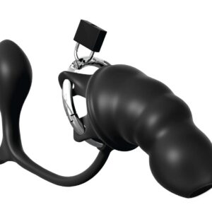 Analplug mit Penisschloss 12,7 x 5 cm