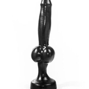 Animaldildo Dobermannpenis schwarz 32 x 4,3 cm