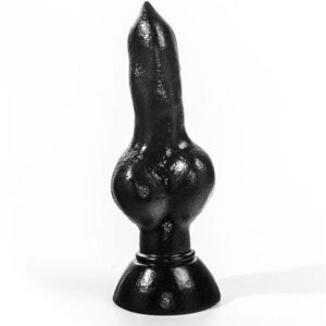 Animaldildo Hyänenpenis schwarz 26 x 5,1 cm