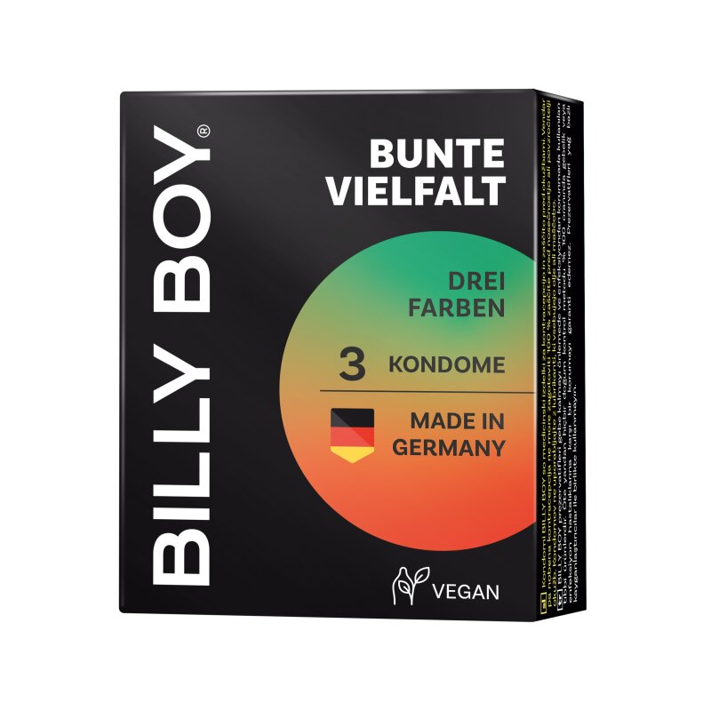 Billy Boy Bunte Vielfalt Automatenpackung 3 Kondome 1 Billy Boy Bunte Vielfalt Automatenpackung 3 Kondome