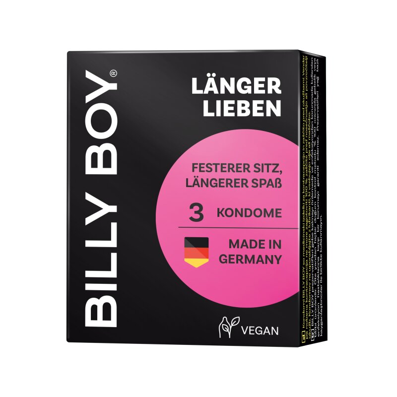 Billy Boy Länger Lieben Automatenpackung 3 Kondome 1 Billy Boy Länger Lieben Automatenpackung 3 Kondome