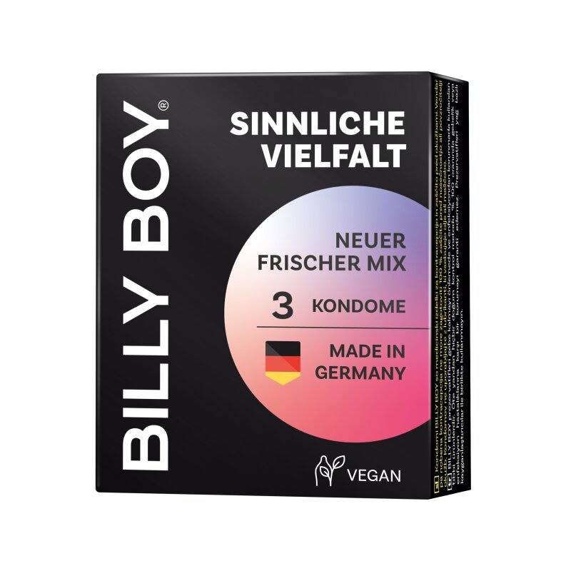 Billy Boy Sinnliche Vielfalt Automatenpackung 3 Kondome 1 Billy Boy Sinnliche Vielfalt Automatenpackung 3 Kondome