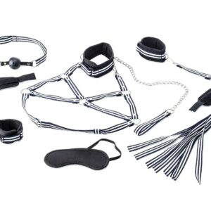 Bondage-Set Schwarz-Weiß