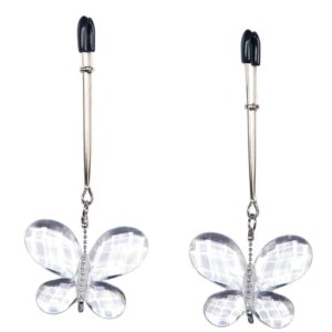 Nippelklemmen Butterfly Clamps Silber