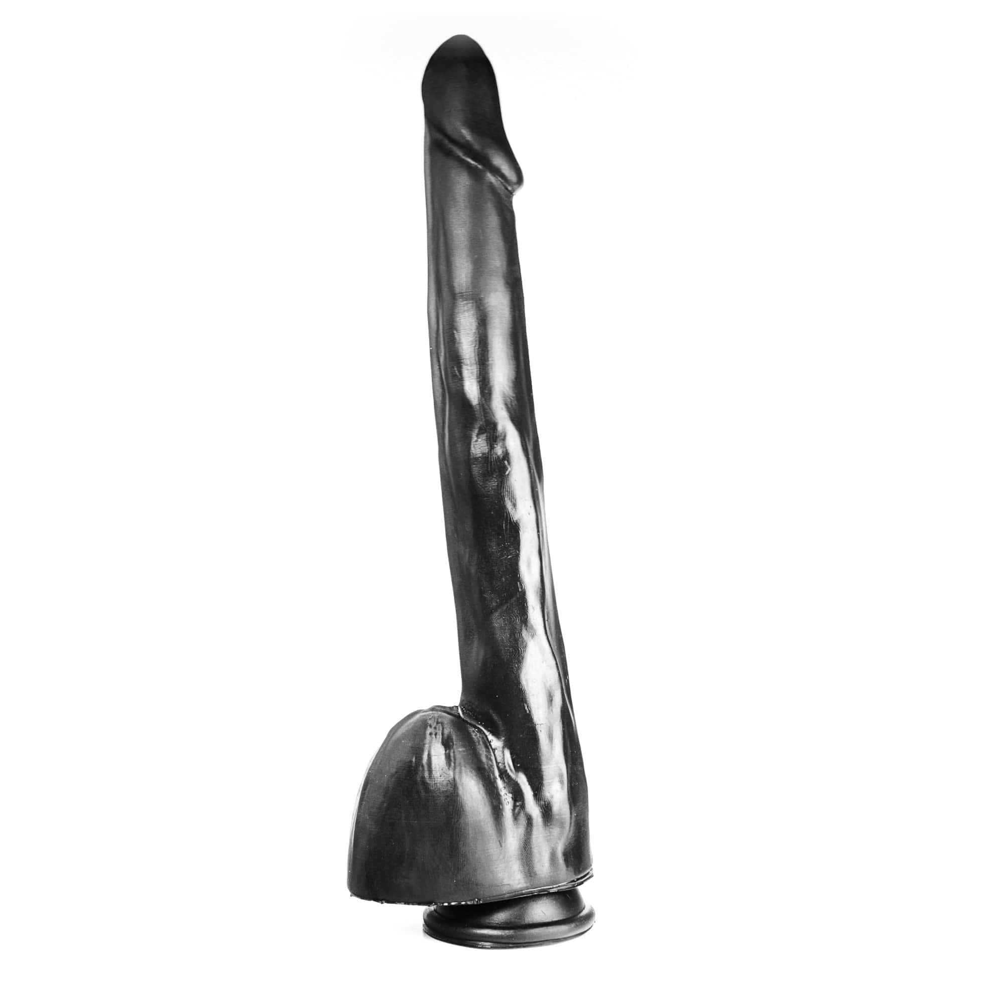 Dildo realistischer Gönner schwarz 34,5 x 4 cm 1 Dildo realistischer Gönner schwarz 34,5 x 4 cm