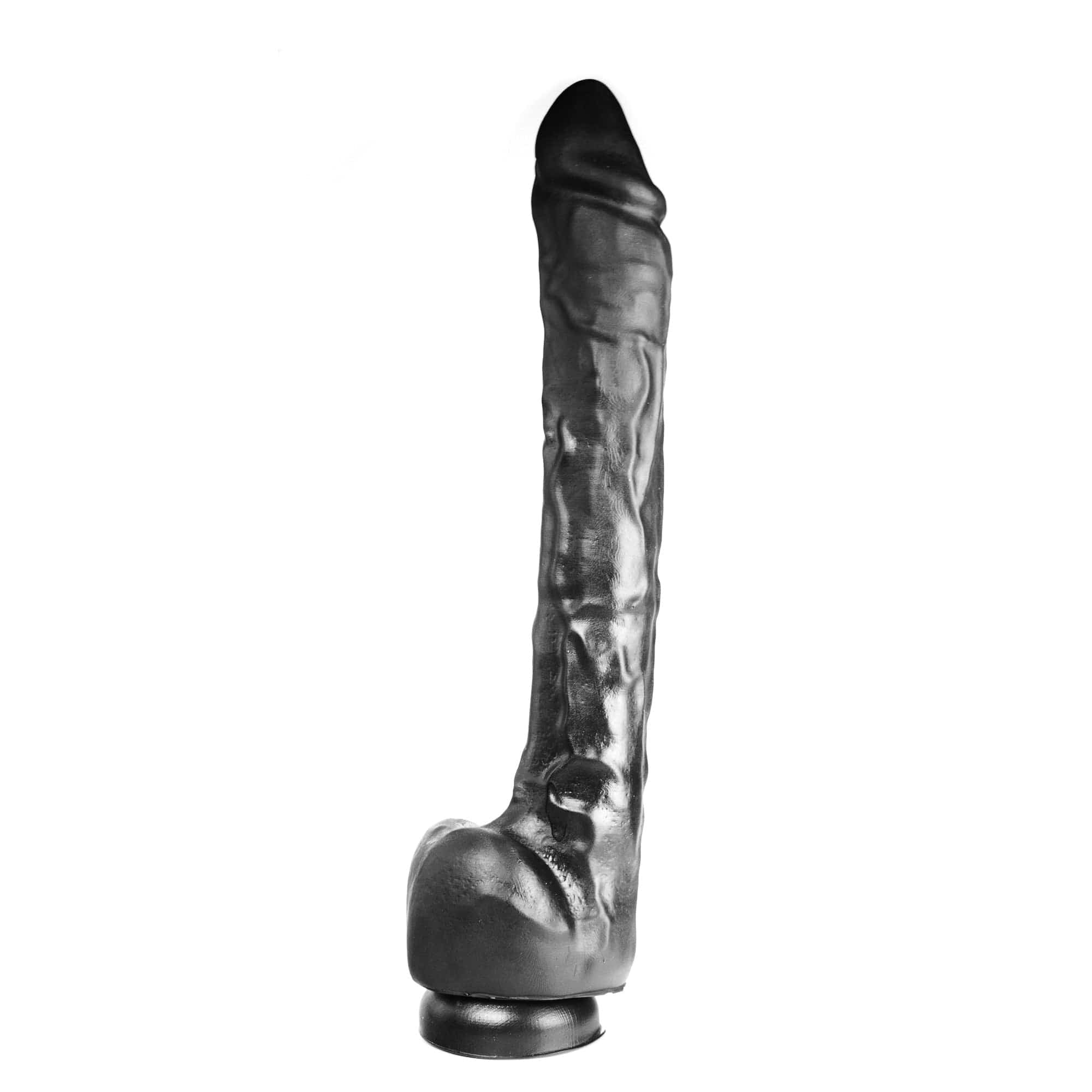 Dildo realistischer Gönner schwarz 37 x 4,4 cm 1 Dildo realistischer Gönner schwarz 37 x 4,4 cm