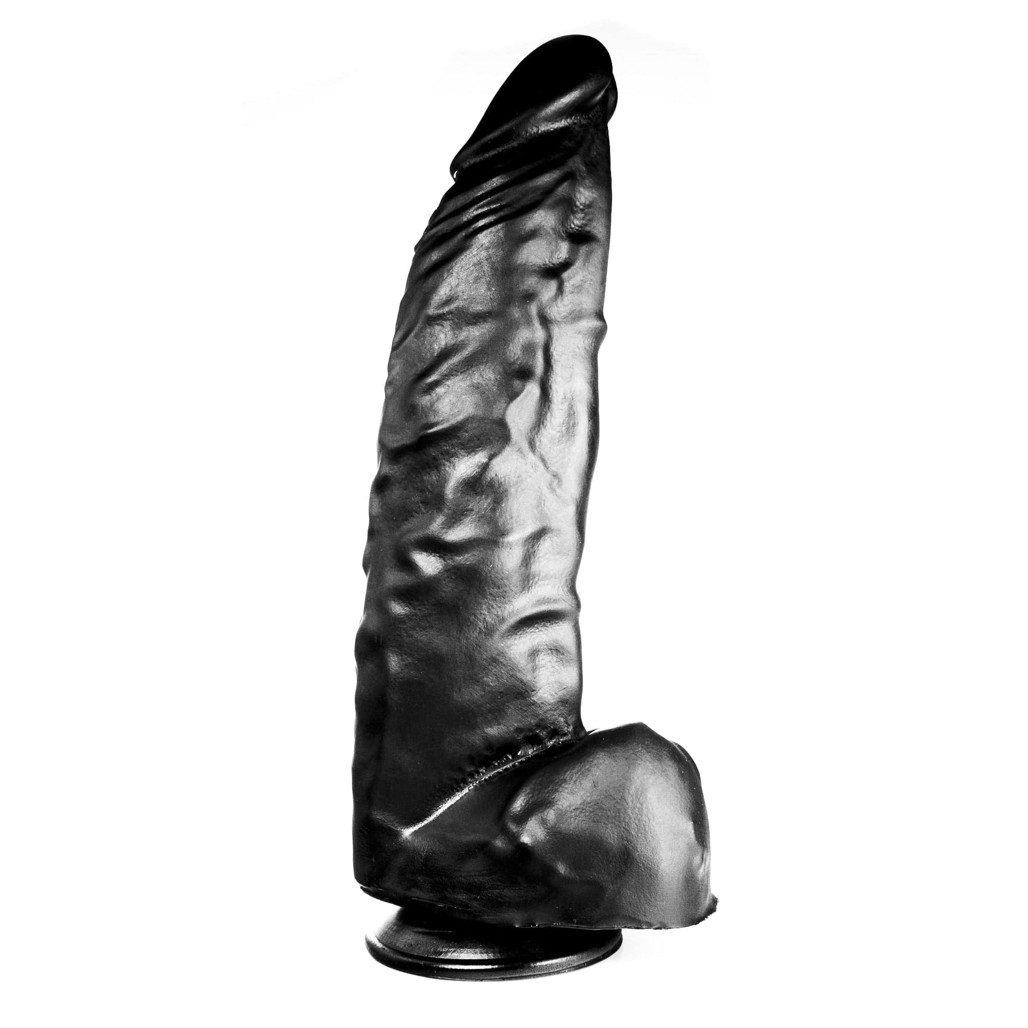 Dildo realistischer Gönner schwarz 38 x 9 cm 1 Dildo realistischer Gönner schwarz 38 x 9 cm