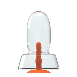 Dildo Rocket Dave Transparent 27,5 x 5,3 cm