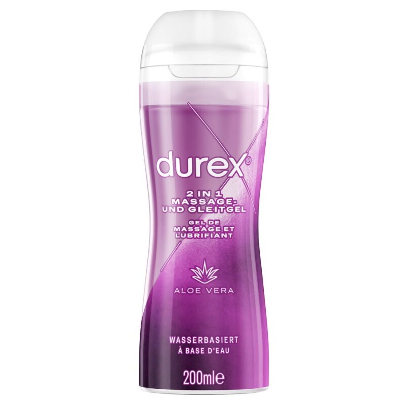 Durex Play 2 in 1 Massage-Gel und Gleitgel 200 ml mit Aloe Vera 1 Durex Play 2 in 1 Massage-Gel und Gleitgel 200 ml mit Aloe Vera