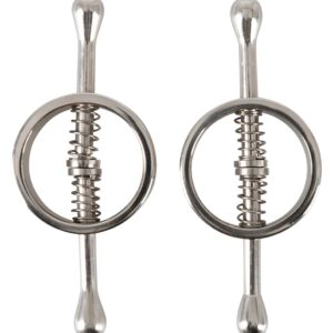 Gefederte Nippelklemmen Silber