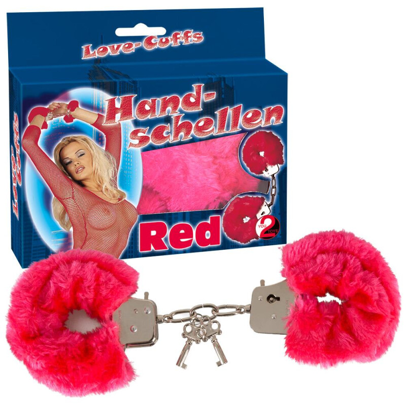 Handschellen Love Cuffs rot Erotik Sex 1 Handschellen Love Cuffs rot Erotik Sex