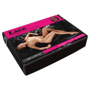 Lacklaken soft schwarz 200 x 230 cm