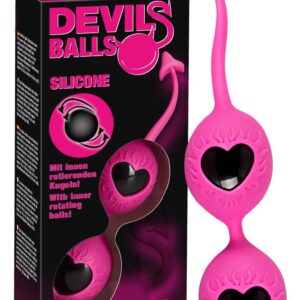 Liebeskugel Teufel pink 18 x 3,5 cm
