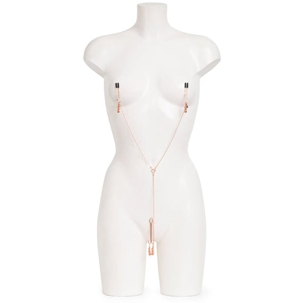 Nippelklemmen mit Klitoriskette 1 Nippelklemmen mit Klitoriskette