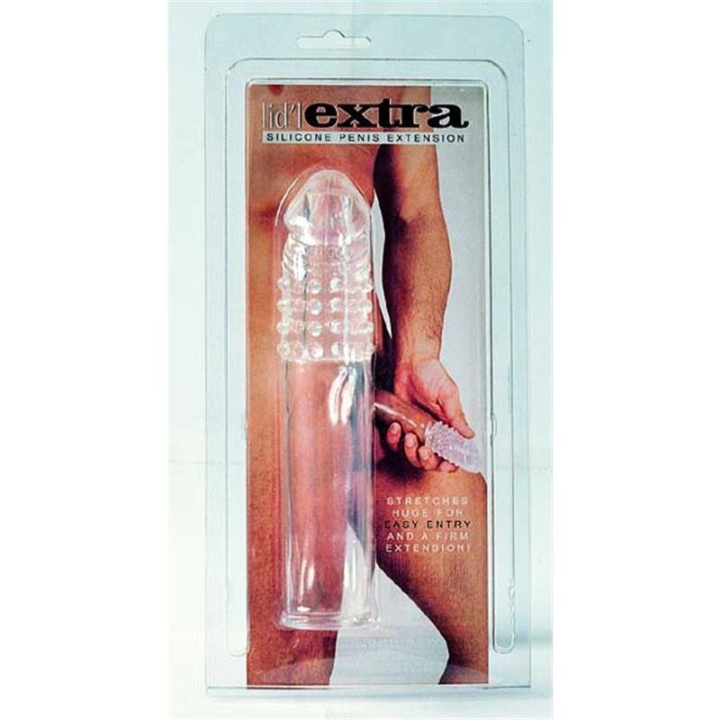 Penishülle Penis Silikon-Überzieher klar 19 cm 1 Penishülle Penis Silikon-Überzieher klar 19 cm