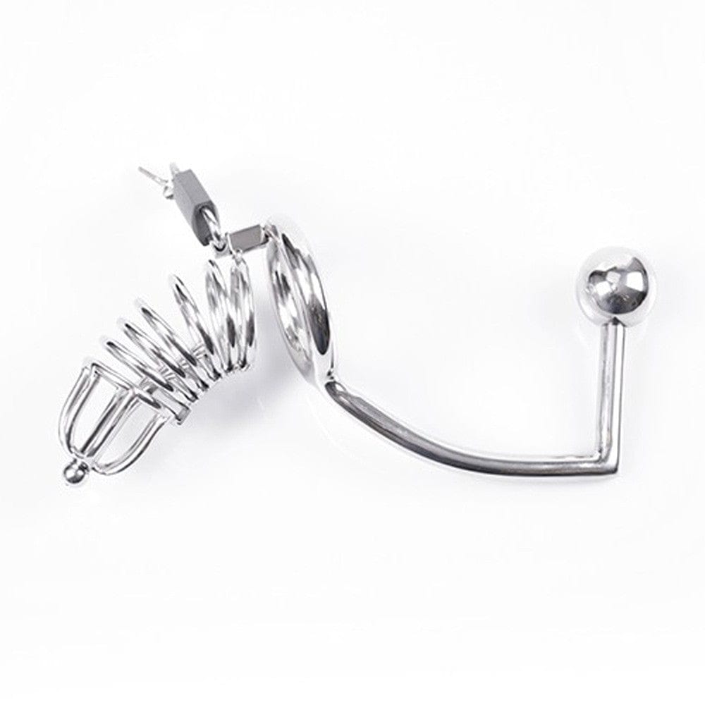 Peniskäfig mit Analplug 1 Peniskäfig mit Analplug