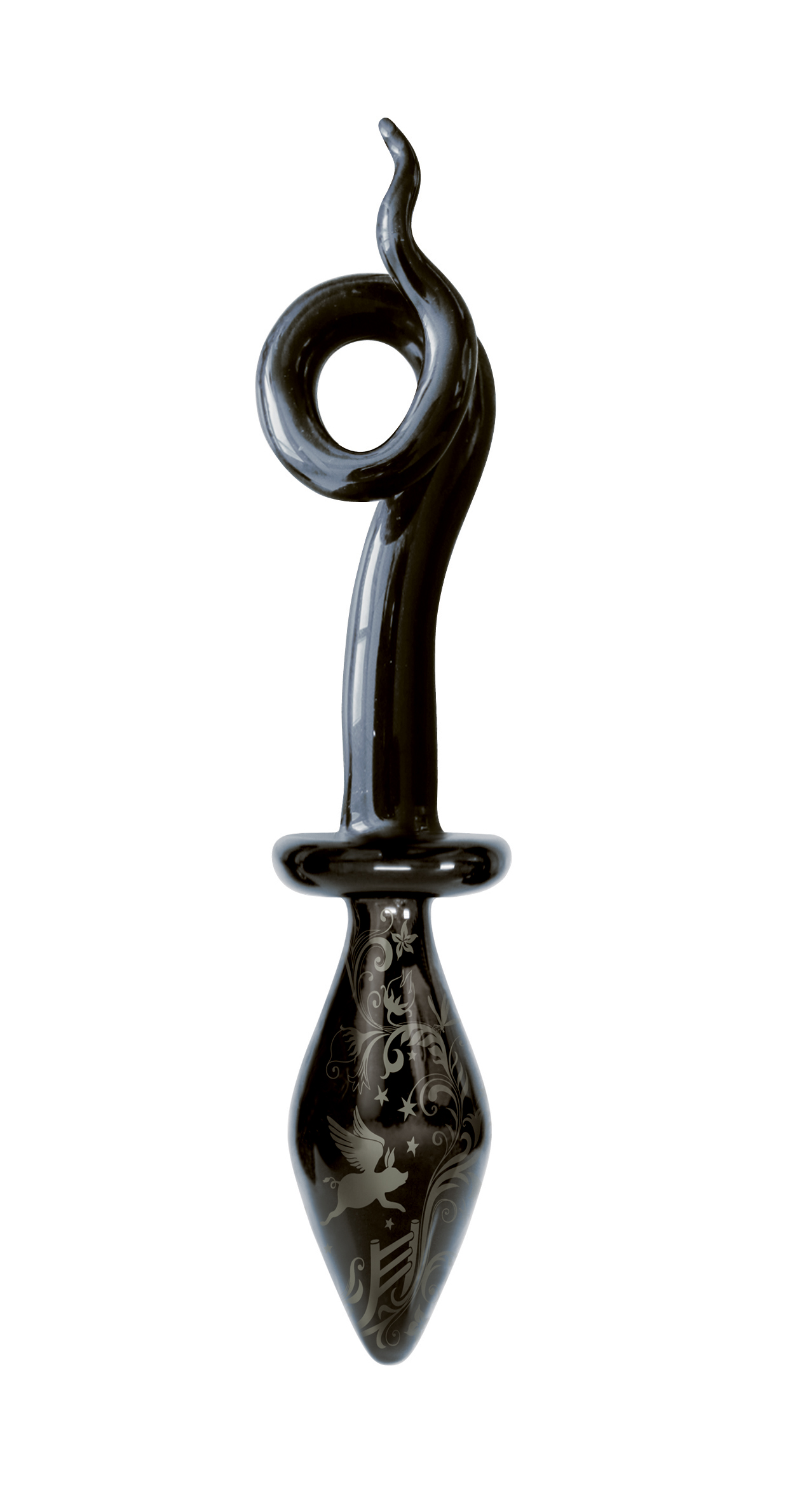 DARK SERIES Glas Plug Pig Tail small 1 DARK SERIES Glas Plug Pig Tail small