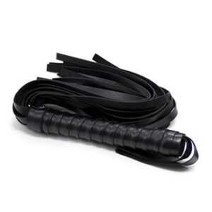 Kunstleder Peitsche Schwarz