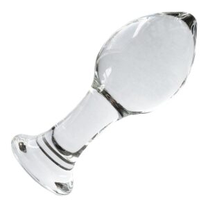 Glas-Analplug in Tropfenform 11 cm