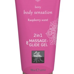 Massage & Glide Gel 2in1 Raspberry Scent 200 ml