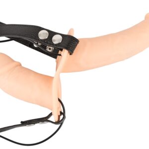 Vibrating Strap-On Duo Silicone Natur