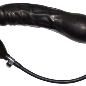 Aufblasbarer Analdildo Black Latex Balloon Schwarz