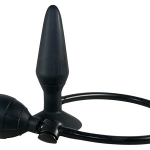 Aufblasbarer Analplug True Black Schwarz