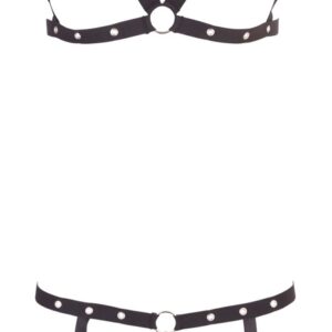 Zweiteiler Geschirr Harness Schwarz